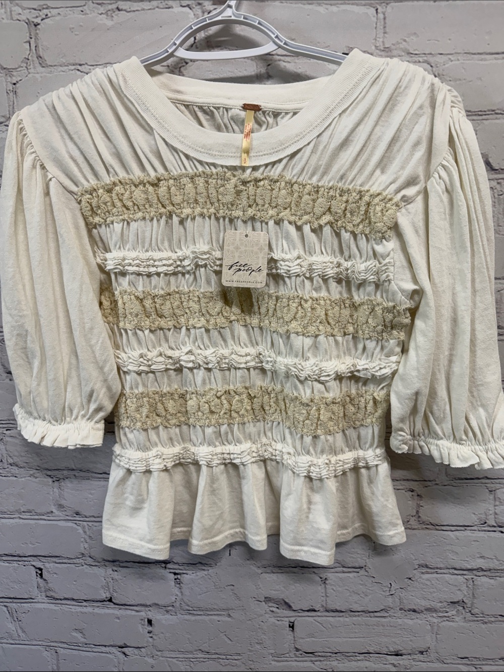 Free People Maxey knit top NWT size small